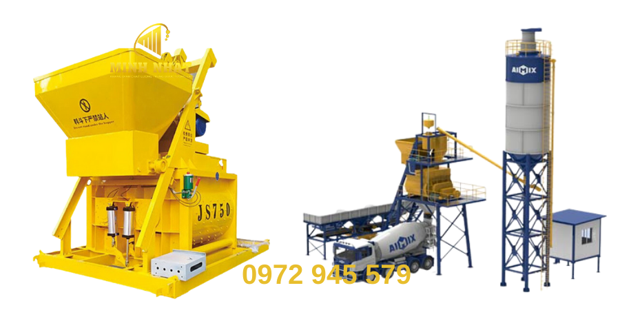 trạm trộn bê tông 45m3/h